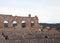 Wall of ancient Arena di Verona and the bleachers