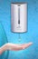 Wall automatic sanitizer dispenser for hand. Rubbing Alcohol based. Wall mounted soap or antiseptic dispenser. Covid-19 spread