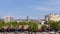 Wall with barcelona skyline behind