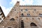 Wall of Bargello palace in Florence city