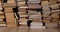 Wall of books in a pile