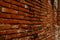 The Wall Brick Orange Color Building Old Style