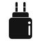 Wall charger adapter icon simple vector. Sun controller