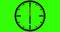 Wall Clock animation in seamless loop. Animated train station clock