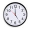 Wall clock mock up showing five o`clock