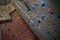 Wall with colorful footholds