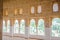 Wall decorated with Islamic ornaments inside Alhambra Palace - S