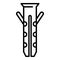 Wall dowel icon, outline style