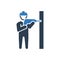 Wall drilling icon