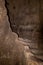 The wall  of the economic cave - columbarium - a dovecote near the excavations of the ancient Maresha city in Beit Guvrin, near