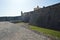 Wall And Entrance Of The Fort Of Our Lady Of Grace In Elvas. Nature, Architecture, History, Street Photography. April 11, 2014.