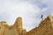 Wall fragment of Mar Saba convent, Israel.