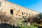 Wall of a Hellenistic market building at Alinda ancient site in Aydin province of Turkey