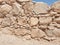 Wall of Herods castle in fortress Masada, Israel