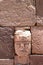 Wall in Kalasasaya temple. Tiwanaku archaeological site. Bolivia