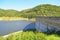 Wall of La Quebrada reservoir, Argentina