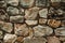 Wall made of rough stones forming a singular background