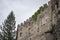 Wall of medieval Reifenstein castle near Vipiteno Sterzing, Italy