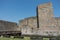 Wall, moat, towers and entrance gate of Smederevo Fortress is a