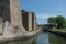 Wall, moat and towers of Smederevo Fortress is a medieval forti