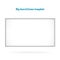 Wall-mounted banner blank template