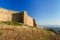 Wall of Naryn-Kala fortress and view of Derbent city.