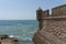 Wall Of The Old Castle Of Cadiz Andalucia, Spain