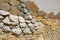 Wall pieces natural rock stone limestone Sandstone texture background light