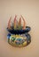 Wall pottery decoration with aloe plant