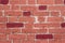 The wall of red brick