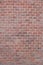 Wall of red brick. Template. Backdrop. Mockup. Vertical frame