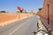 The wall of Royal Palace in Meknes, Morocco