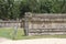 Wall of Skulls. tzompantli in Chichen Itza, Mexico