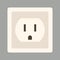 Wall socket , vector illustration , flat