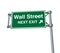 Wall Street traffic sign