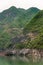 Wall structure above coal loading facility along Wu Gorge, Guandukou, China