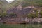 Wall structure above coal loading facility along Wu Gorge, Guandukou, China