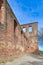 Wall surrounding ruin of Limburg Abbey in Palatinate forest in Bad DÃ¼rkheim city in Germany