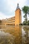 Wall of Teacher College of Dalat after the rain