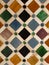 Wall tiles at the Alhambra in Granada, Spain