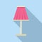 Wall torcher icon flat vector. Lamp illuminate