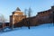The wall and tower of the Nizhny Novgorod Kremlin