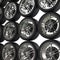 Wall of tyres - background