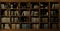 Wall wooden background classical library books or cabinet wall