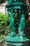 Wallace fountain with women sculpture on Montmartre hill. Paris, France