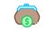 Wallet Coin Money Icon Animation