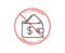 Wallet line icon. Affordability sign. Vector