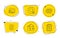 Wallet, Loan percent and Loyalty points icons set. Bitcoin system, Loyalty star and Checklist signs. Vector