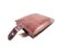 Wallet. Men`s wallet. Purse. Brown wallet made of leather.