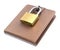 Wallet with padlock